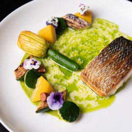 Filet de bar courgettes 
