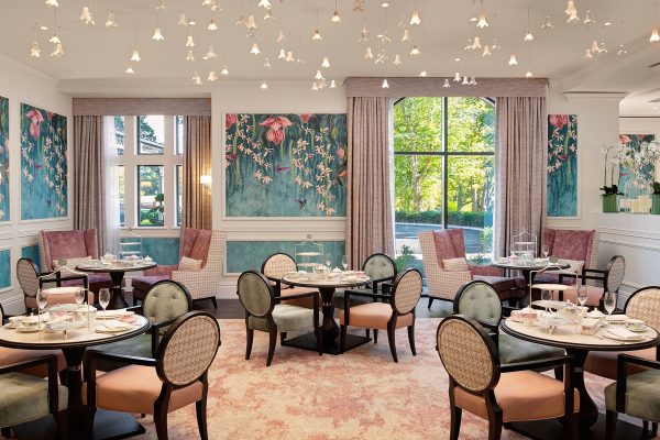 Orchid Tea Room at Fairmont Windsor Park luxury hotel near London Heathrow