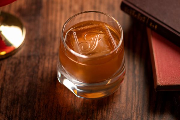 Cocktail in rocks glass with 