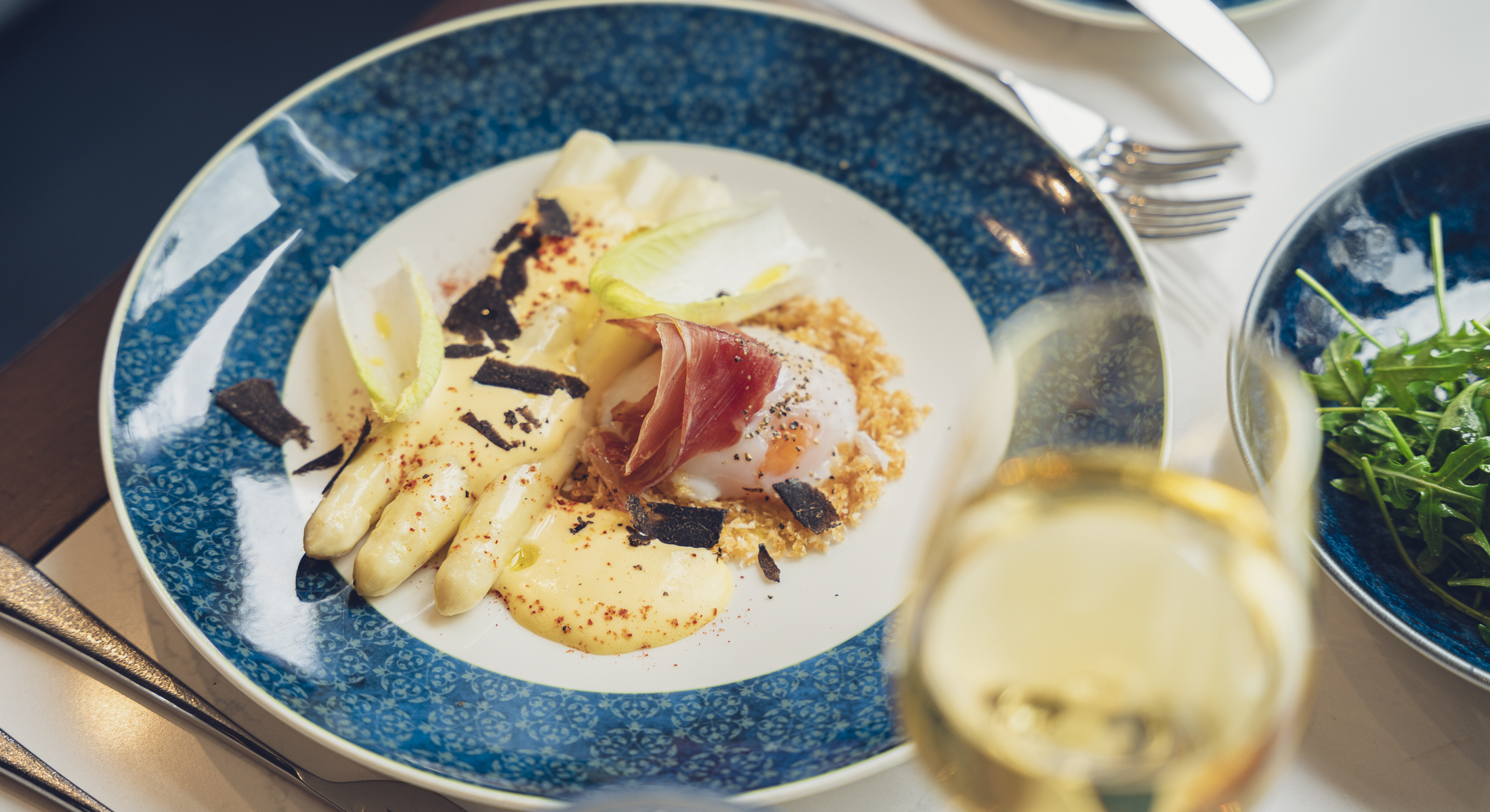 Mediterranean cuisine at MOREISH Restaurant located within Fairmont Windsor Park near Egham, Surrey, Windsor