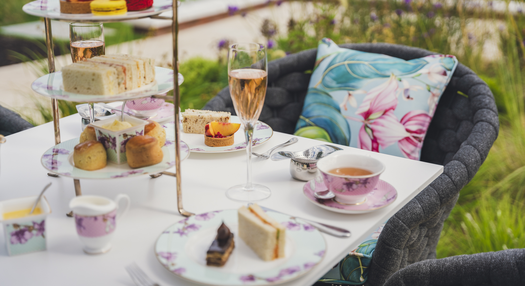 Afternoon Tea at Fairmont Windsor Park Luxury hotel near London