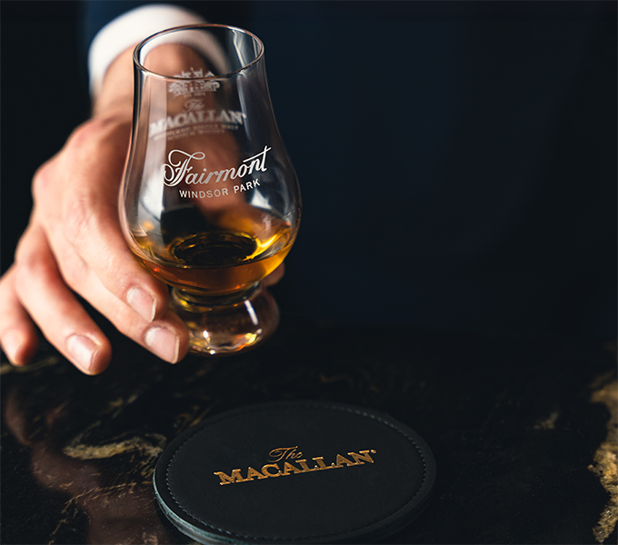 Fairmont Windsor Park partnership with The Macallan scotch whisky