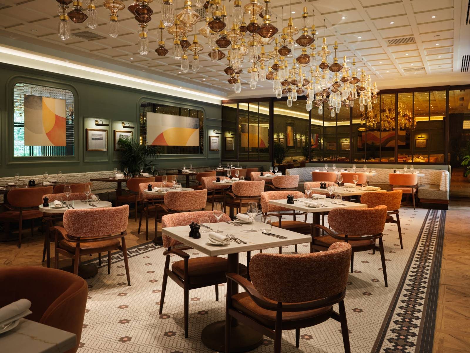 The Windsor Brasserie restaurant seating The Windsor Brasserie restaurant seating