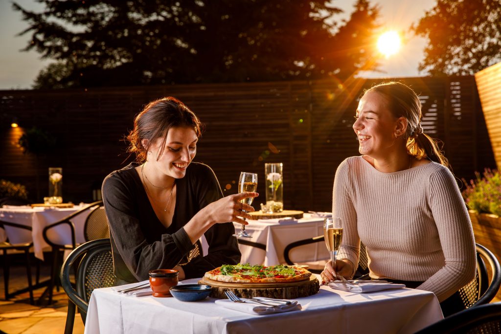 Plated gourmet meal served at Mercure Oxford restaurant
