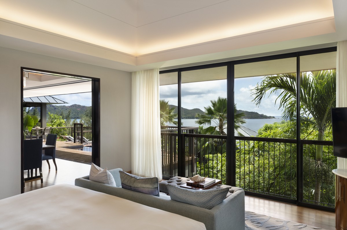 Raffles Seychelles - فيلا بغرفة نوم واحدة وحمام سباحة وإطلالة على المحيط