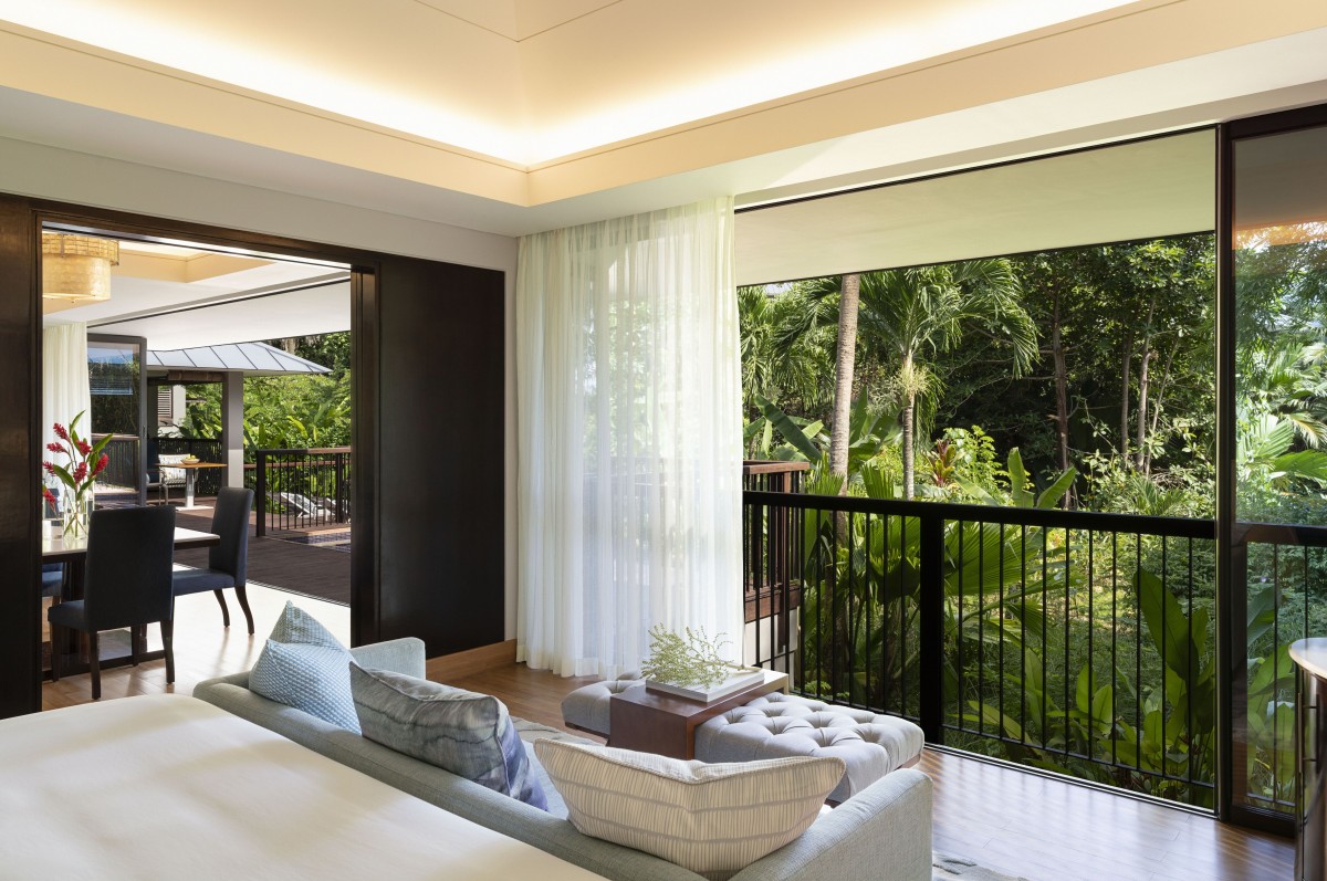 Raffles Seychelles - فيلا بغرفة نوم واحدة وحمام سباحة وإطلالة على الحديقة