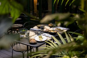 Le patio du restaurant Blossom