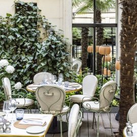 La terrasse de la Maison Blossom