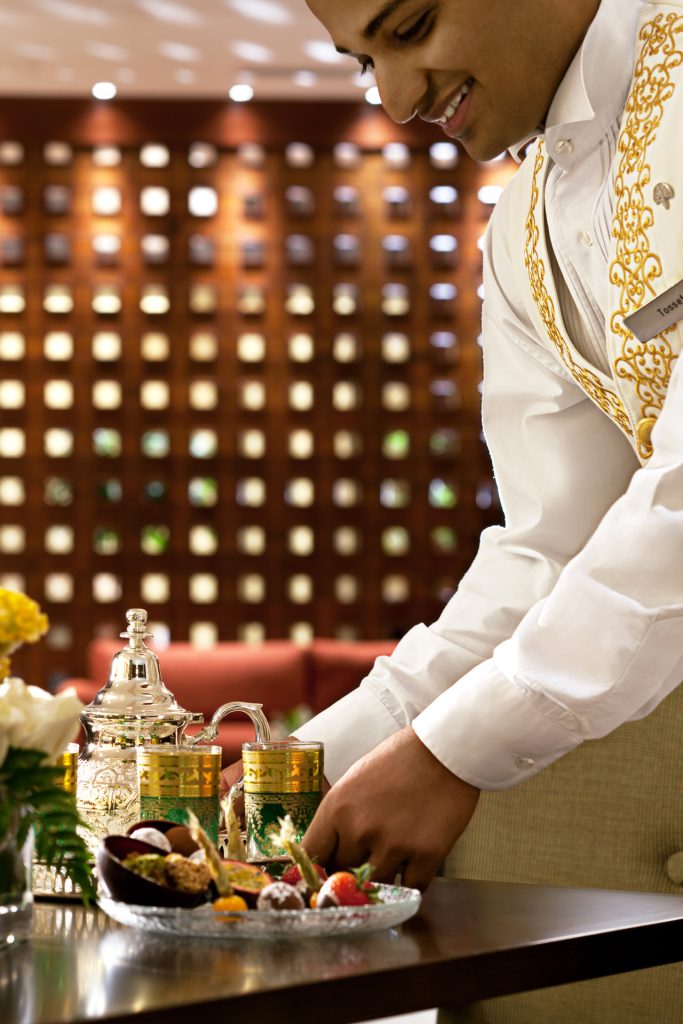 Service at the Raffles Makkah Palace hotel