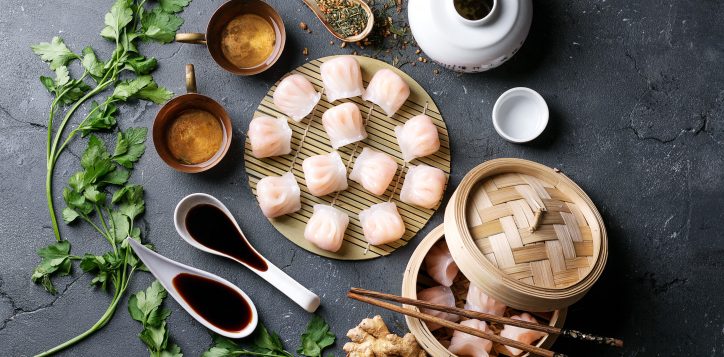 homemadechineseandkoreandumplingsservedonthetraditional-2